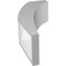 Ekena Millwork 4-in. W x 8-in. D x 16-in. H Thorton Architectural Grade PVC Knee Brace BRCP04X08X16THR - alternate 3